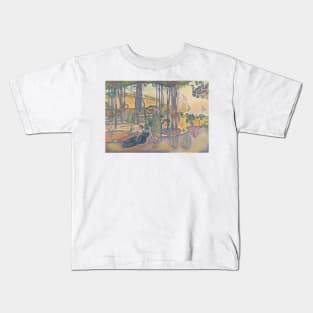 The Evening Air by Henri-Edmond Cross Kids T-Shirt